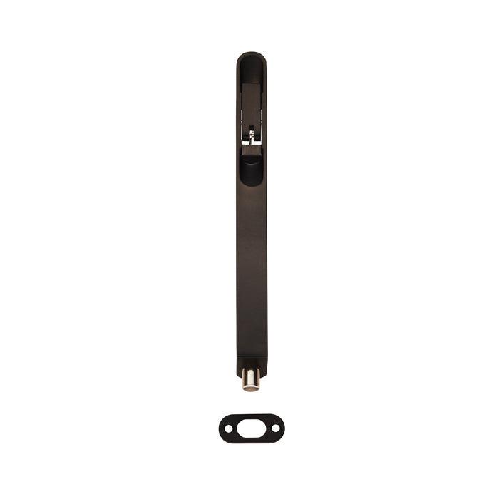 Eurospec - Flush Bolt Radius 204mm x 20mm - Matt Black - FBT1008MB/R - Choice Handles