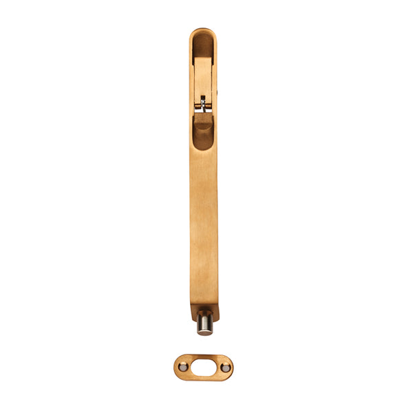 Eurospec - Flush Bolt Radius 204mm x 20mm - Satin Brass - FBT1008SPVD/R - Choice Handles