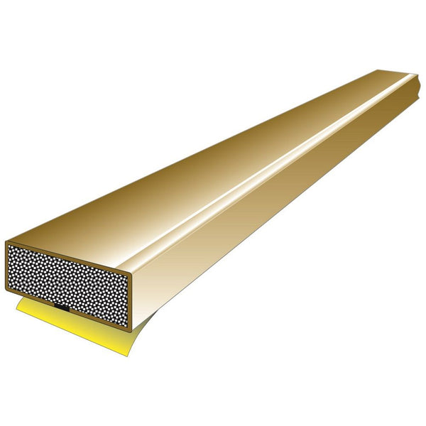 Carlisle Brass - Cb230 - Fire Door 5 X 1.05M - Single Plain Strips In One Small Pack (Fs156) - Brown - FDP154B