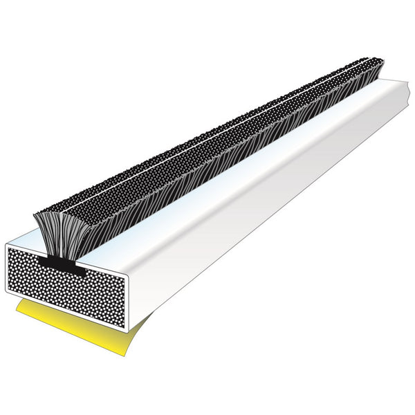 Carlisle Brass - Cb280 - Fire Door 5 X 1.05M - Smoke Single Strips In One Small Pack (Fs154) - White - FDPS104W