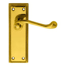 Carlisle Brass - Georgian Lever on Sweedor Lock Backplate - Polished Brass - FG1S - Choice Handles