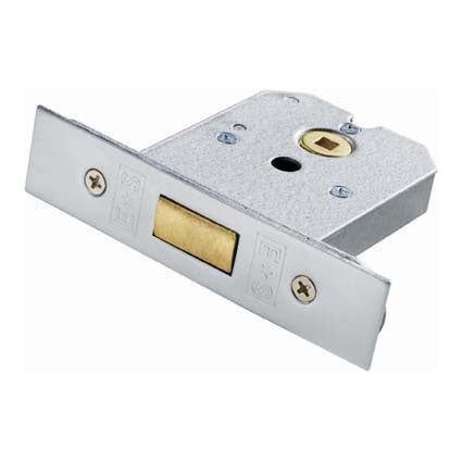 Eurospec - Flat Deadlock 64mm - Satin Chrome Plated - FLD8025SCP - Choice Handles