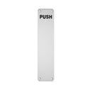 Eurospec - 300 X 75mm - Finger Plate - Push  - Bright Stainless Steel - FPP1302BSS - Choice Handles