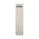 Eurospec - 350 X 75mm - Finger Plate - Push - Satin Stainless Steel - FPP1352SSS - Choice Handles