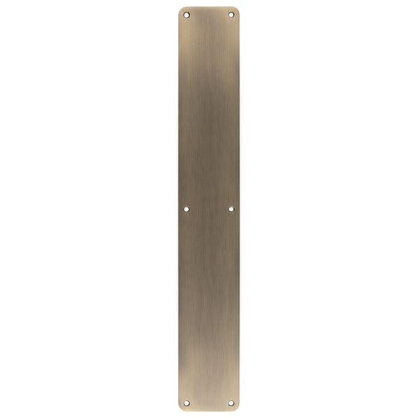 Eurospec - Finger Plate Plain  500x75mm - Antique Brass - FPP1500AB