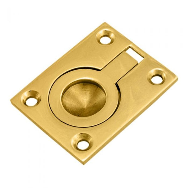 Carlisle Brass - Flush Ring Pull - Polished Brass - FRP50 - Choice Handles
