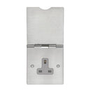 Eurolite Utility 1 Gang Floor Socket - Grey - FS4030SS - Choice Handles