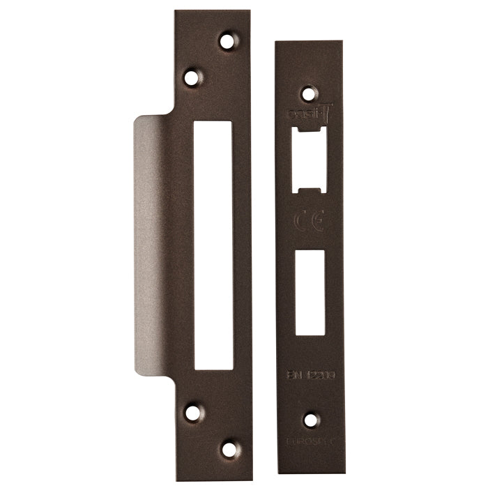 Eurospec - Forend Strike & Fixings - Bas/Ess/LSS - Square - Matt Bronze - FSF5004MBRZ