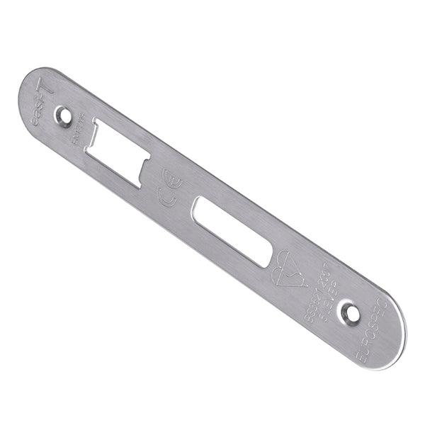 Eurospec - Forend Strike & Fixing Pack - LSB - Radius - Satin Stainless Steel - FSF5013SSS/R