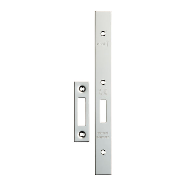 Eurospec - Forend Strike & Fixings - DLS0060EP - Square - Bright Stainless Steel - FSF5015BSS