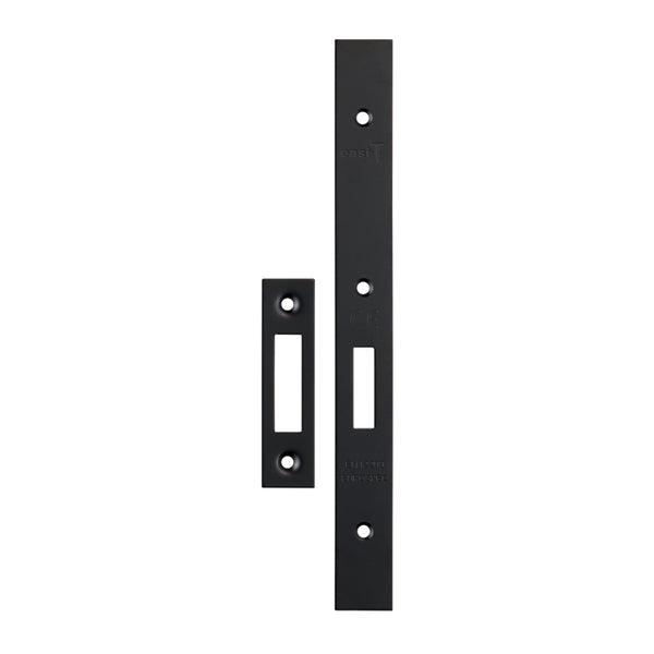 Eurospec - Forend Strike & Fixings - DLS0060EP - Square - Matt Black - FSF5015MB