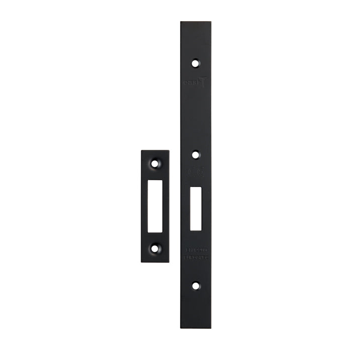 Eurospec - Forend Strike & Fixings - DLS0060EP - Square - Matt Black - FSF5015MB