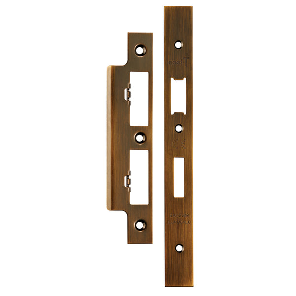 Eurospec - Forend Strike & Fixings - DLS7260Ep/DLS7860WC - Square - Antique Brass - FSF5017AB