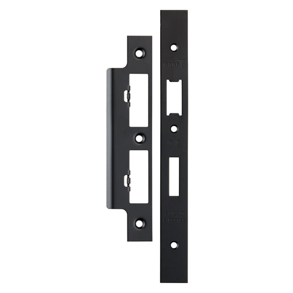 Eurospec - Forend Strike & Fixings - DLS7260Ep/DLS7860WC - Square - Matt Black - FSF5017MB