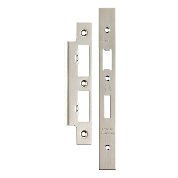 Eurospec - Forend Strike & Fixings - DLS7260Ep/DLS7860WC - Square - Satin Stainless Steel - FSF5017SSS