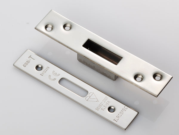 Eurospec - Forend Strike & Fixing Pack - LDB - Square - Bright Stainless Steel - FSF5012BSS