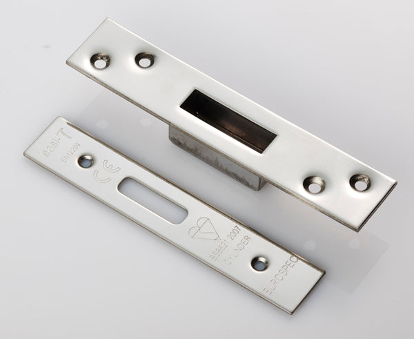 Eurospec - Forend Strike & Fixing Pack To Suit Bs8621 Cylinder Deadlock - Bright Stainless Steel - FSF5029BSS