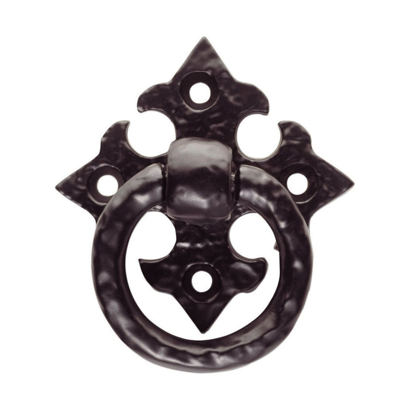 Carlisle Brass - Ring Pull on Gothic Cross Backplate 59mm - Black Antique - FTD1044BA - Choice Handles