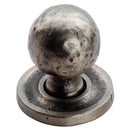 Carlisle Brass - Hammered Pattern Ball Knob 25mm - Pewter Effect - FTD1078BPE - Choice Handles