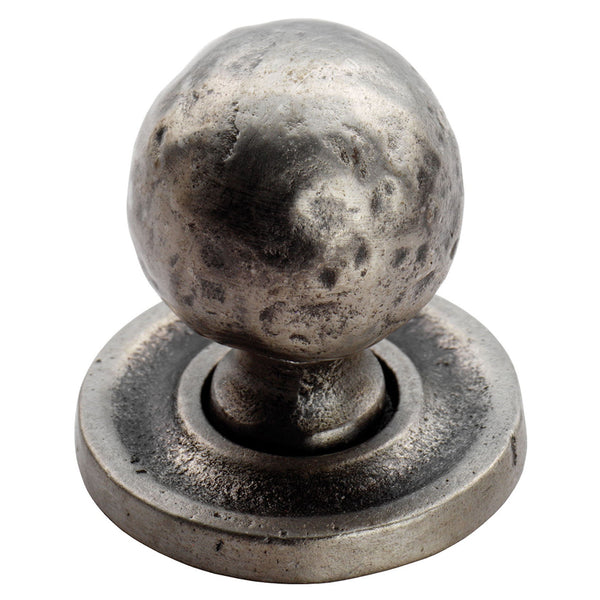 Carlisle Brass - Hammered Pattern Ball Knob 25mm - Pewter Effect - FTD1078BPE - Choice Handles