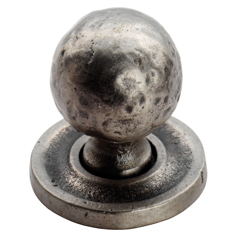 Carlisle Brass - Hammered Pattern Ball Knob 25mm - Pewter Effect - FTD1078BPE - Choice Handles