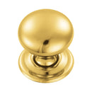 Carlisle Brass - Hollow Victorian Knob 32mm - Polished Brass - FTD1265B - Choice Handles