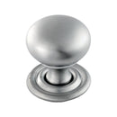 Carlisle Brass - Hollow Victorian Knob 32mm - Satin Chrome - FTD1265BSC - Choice Handles