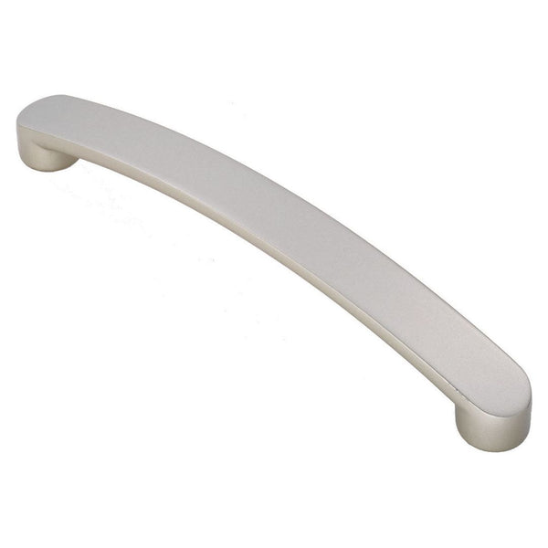 Carlisle Brass - Radius End Flat Bow Handle 160mm - Satin Nickel - FTD2035BSN - Choice Handles