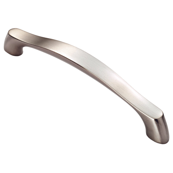 Carlisle Brass - Chunky Arched Grip Handle 160mm - Satin Nickel - FTD2080BSN - Choice Handles