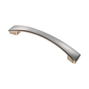 Carlisle Brass - Valetta Bow Handle 160mm - Satin Nickel - FTD3170ASN - Choice Handles