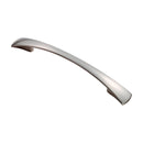 Carlisle Brass - Waisted Flat Bow Handle 128mm - Satin Nickel - FTD380BSN - Choice Handles