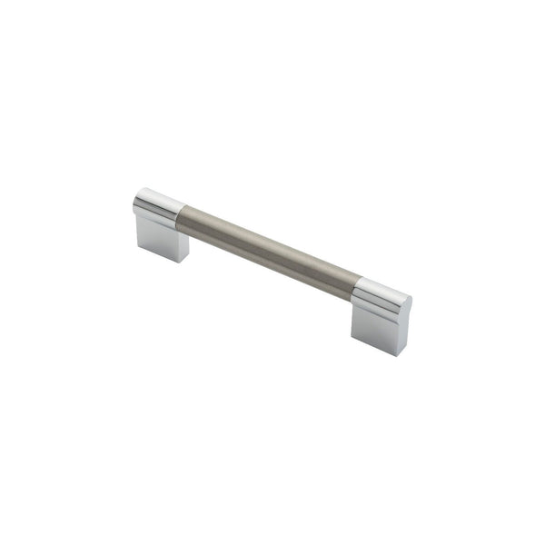 Carlisle Brass - Keyhole Handle 128mm - Satin Nickel / Polished Chrome - FTD470BSNCP - Choice Handles