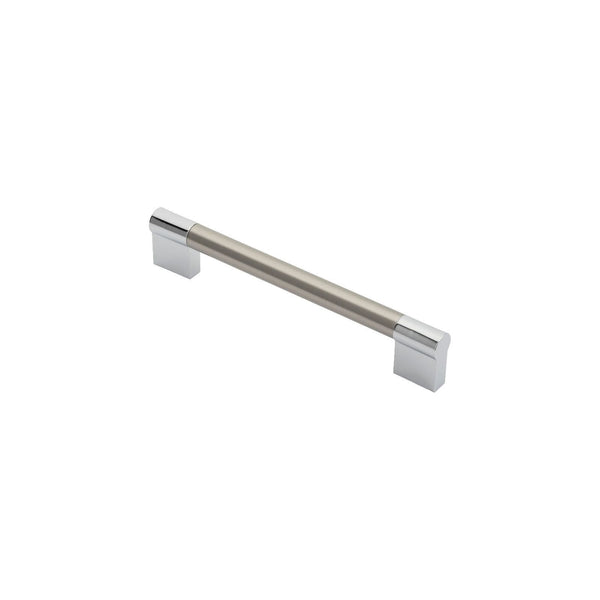 Carlisle Brass - Keyhole Handle 160mm - Satin Nickel / Polished Chrome - FTD470CSNCP - Choice Handles