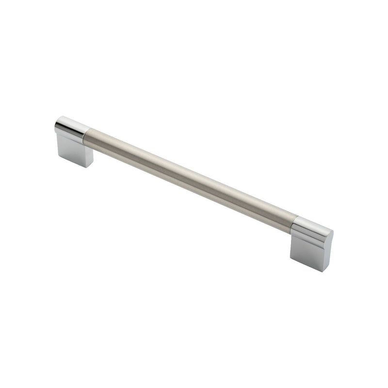 Carlisle Brass - Keyhole Handle 192mm - Satin Nickel / Polished Chrome - FTD470DSNCP - Choice Handles