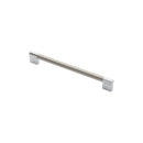 Carlisle Brass - Keyhole Handle 224mm - Satin Nickel / Polished Chrome - FTD470ESNCP - Choice Handles
