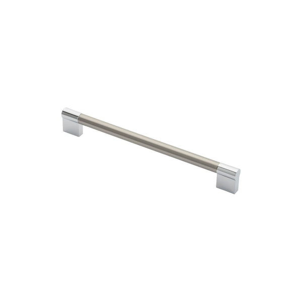 Carlisle Brass - Keyhole Handle 224mm - Satin Nickel / Polished Chrome - FTD470ESNCP - Choice Handles