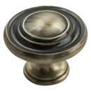 Carlisle Brass - Traditional Pattern Knob 34mm - Antique Brass - FTD515AB - Choice Handles