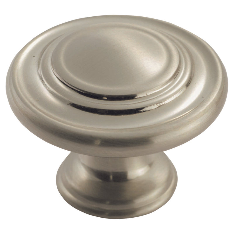 Carlisle Brass - Traditional Pattern Knob 34mm - Satin Nickel - FTD515SN - Choice Handles