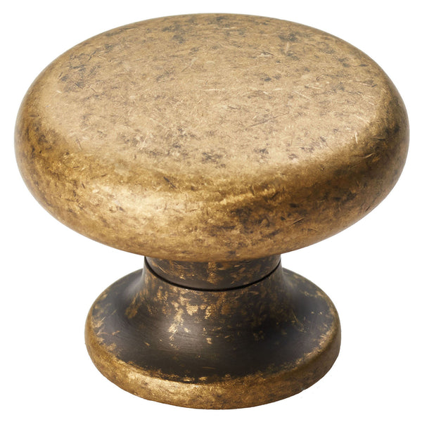 Carlisle Brass - Temperance Knob 35mm - Antique Brass - FTD521AB - Choice Handles