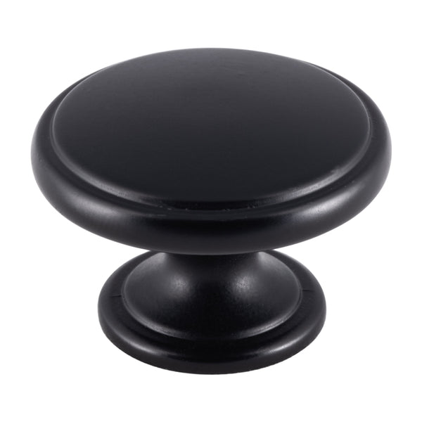 Carlisle Brass - Oxford Knob 38mm - Matt Black - FTD524MB - Choice Handles