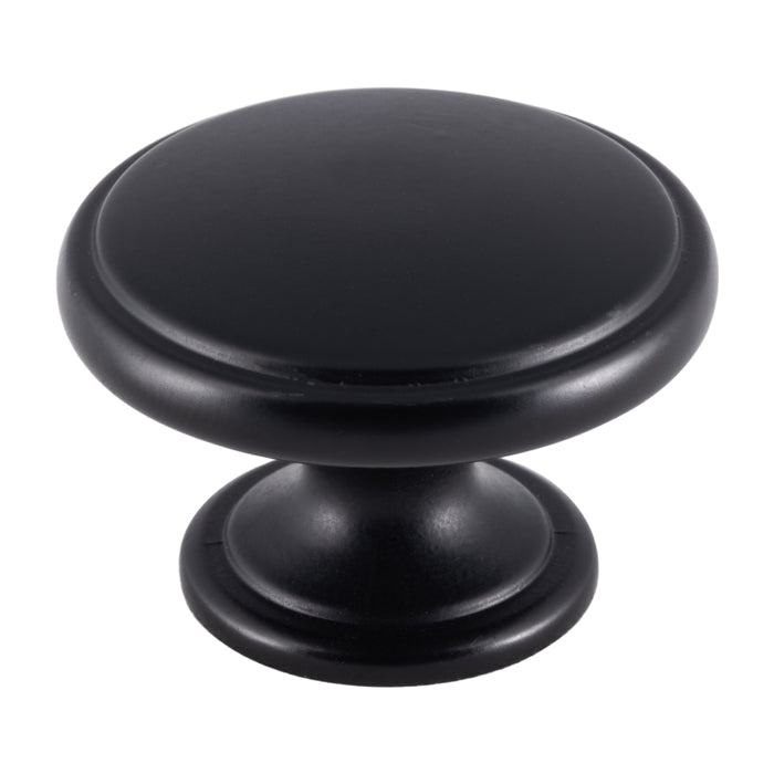 Carlisle Brass - Oxford Knob 38mm - Matt Black - FTD524MB - Choice Handles