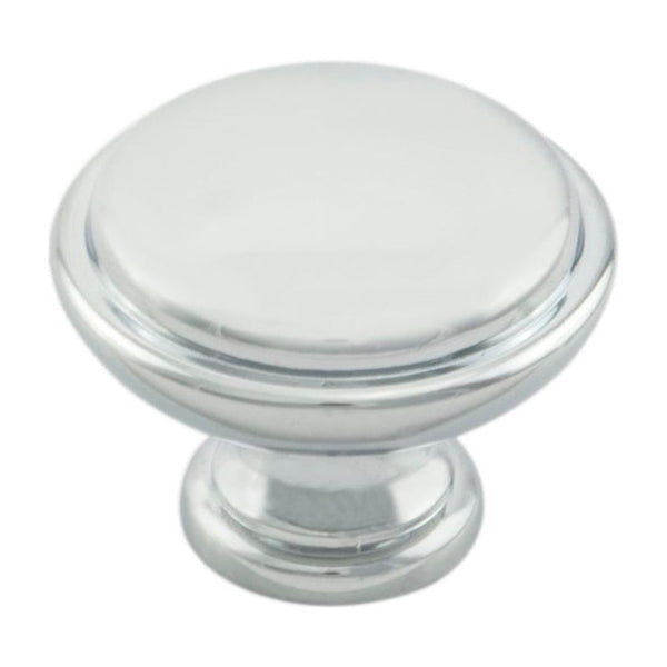 Carlisle Brass - Shaker Style Knob 35mm - Polished Chrome - FTD525BCP - Choice Handles