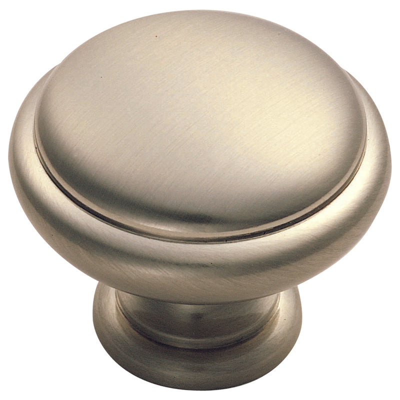 Carlisle Brass - Shaker Style Knob 35mm - Satin Nickel - FTD525BSN - Choice Handles