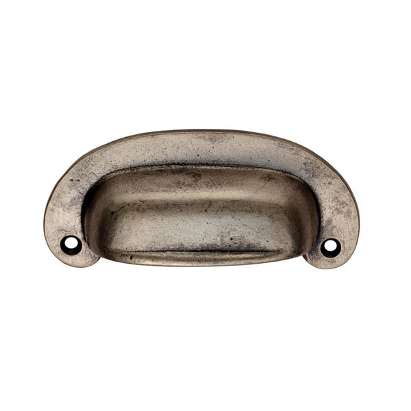 Oval Plate Cup Handle 86mm - Pewter Effect - FTD5515PE - Choice Handles