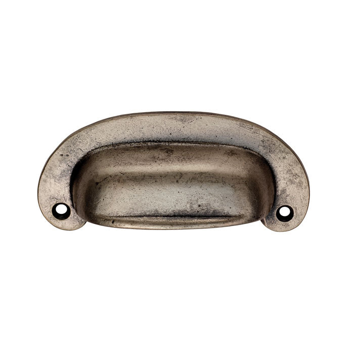 Oval Plate Cup Handle 86mm - Pewter Effect - FTD5515PE - Choice Handles