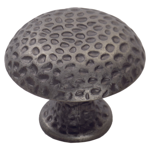 Carlisle Brass - Hammered Finish Knob 38mm - Antique Steel - FTD585AAS - Choice Handles