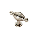 Carlisle Brass - Reeded Knob 70mm  with Finial Ears - Satin Nickel - FTD600RSN - Choice Handles