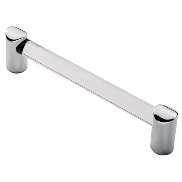 Carlisle Brass - Clear Acrylic Bar Handle 128mm - Acrylic Clear Chrome - FTD685BACC - Choice Handles