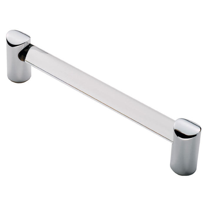 Carlisle Brass - Clear Acrylic Bar Handle 128mm - Acrylic Clear Chrome - FTD685BACC - Choice Handles