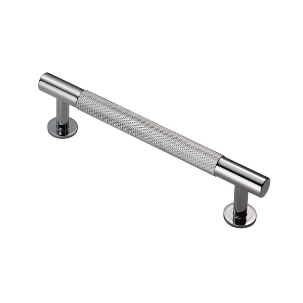 Carlisle Brass - FTD Knurled Pull Handle 128mm c/c - Polished Chrome - FTD700BCP - Choice Handles